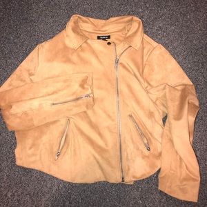 Torrid cropped moto jacket